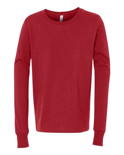 Customized Youth BELLA + CANVAS Jersey Long Sleeve Tee 3501Y