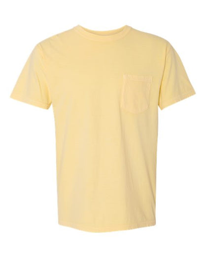 Customized Comfort Colors Garment-Dyed Heavyweight Pocket T-Shirt 6030