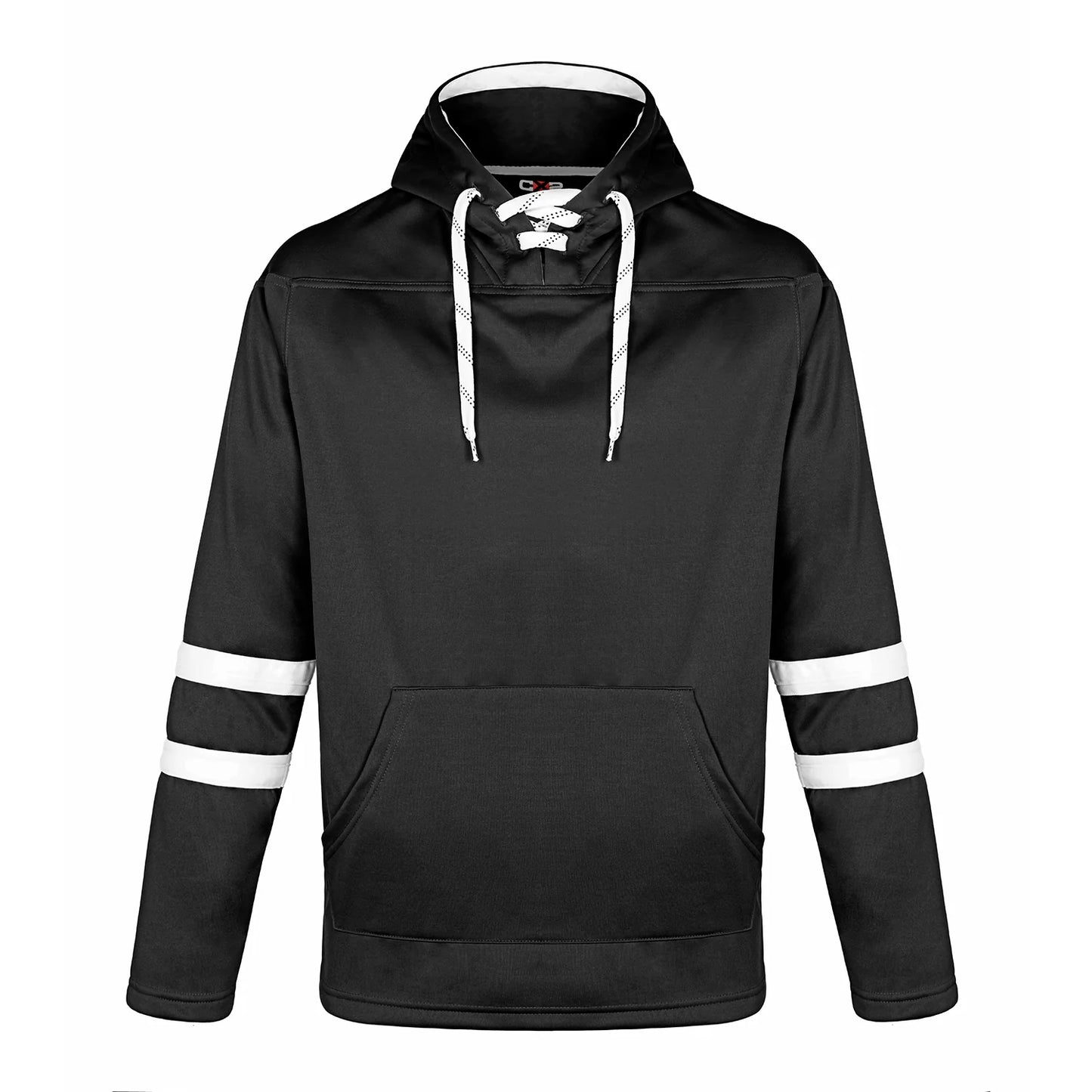 Customized CX2 Dangle Pullover Hockey Lace Hooded Sweatshirt L00617