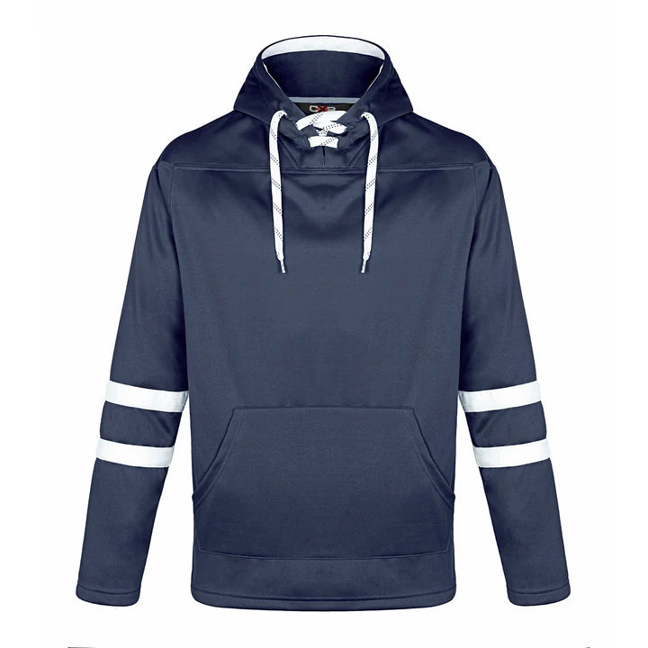 Customized CX2 Dangle Pullover Hockey Lace Hooded Sweatshirt L00617