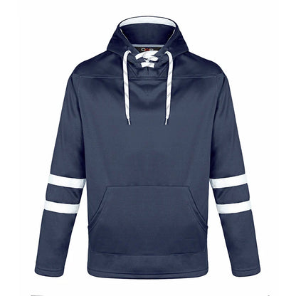 Customized CX2 Dangle Pullover Hockey Lace Hooded Sweatshirt L00617