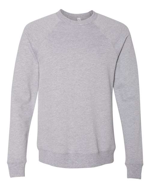 Customized BELLA + CANVAS Sponge Fleece Raglan Crewneck Sweatshirt 3901