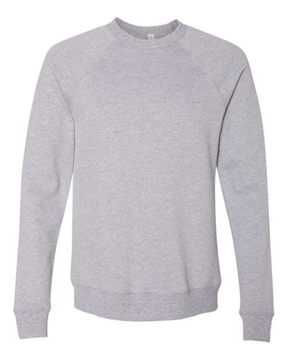 Customized BELLA + CANVAS Sponge Fleece Raglan Crewneck Sweatshirt 3901