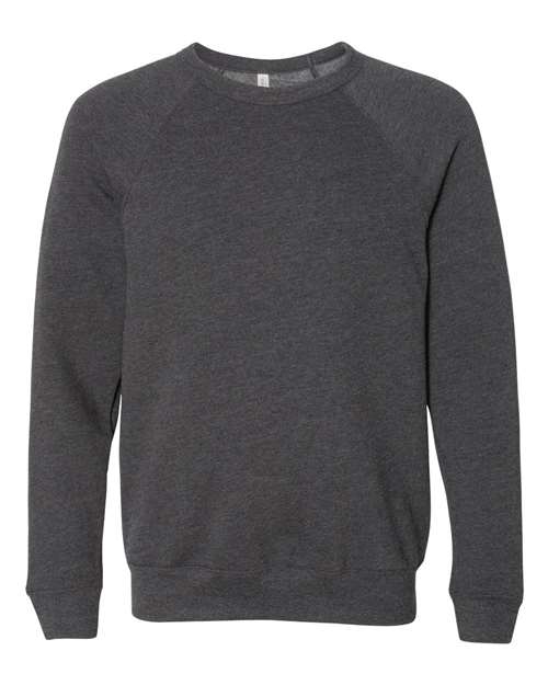 Customized BELLA + CANVAS Sponge Fleece Raglan Crewneck Sweatshirt 3901
