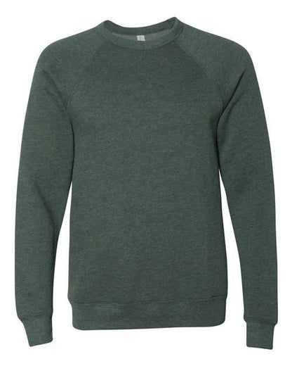 Customized BELLA + CANVAS Sponge Fleece Raglan Crewneck Sweatshirt 3901