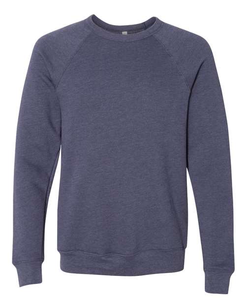 Customized BELLA + CANVAS Sponge Fleece Raglan Crewneck Sweatshirt 3901