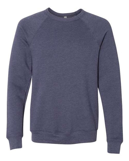 Customized BELLA + CANVAS Sponge Fleece Raglan Crewneck Sweatshirt 3901