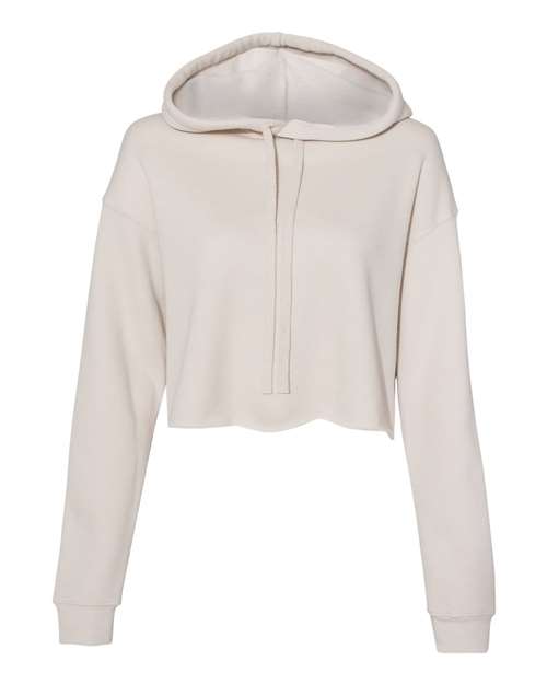 Customized Ladies BELLA + CANVAS Crop Fleece Hoodie Sweatshirt 7502
