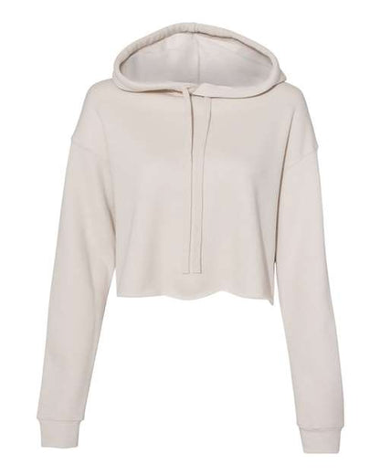 Customized Ladies BELLA + CANVAS Crop Fleece Hoodie Sweatshirt 7502