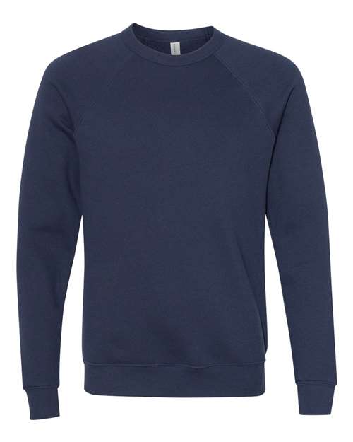 Customized BELLA + CANVAS Sponge Fleece Raglan Crewneck Sweatshirt 3901