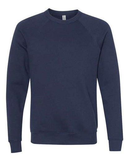 Customized BELLA + CANVAS Sponge Fleece Raglan Crewneck Sweatshirt 3901