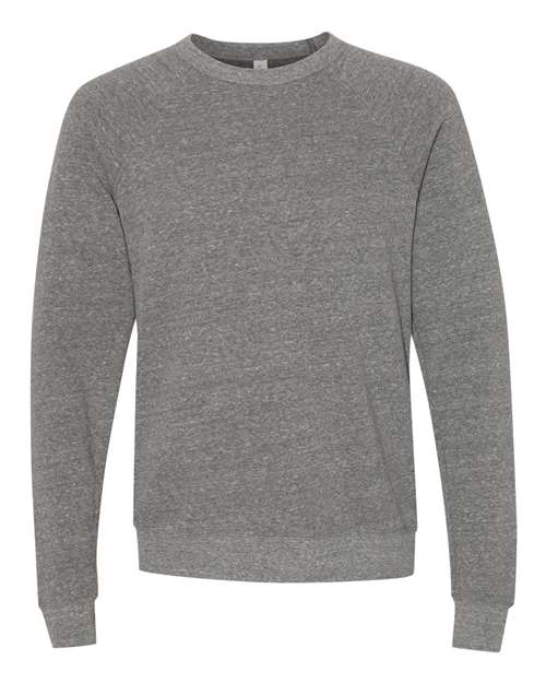Customized BELLA + CANVAS Sponge Fleece Raglan Crewneck Sweatshirt 3901