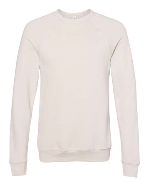 Customized BELLA + CANVAS Sponge Fleece Raglan Crewneck Sweatshirt 3901