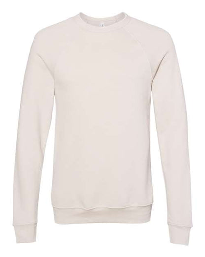 Customized BELLA + CANVAS Sponge Fleece Raglan Crewneck Sweatshirt 3901