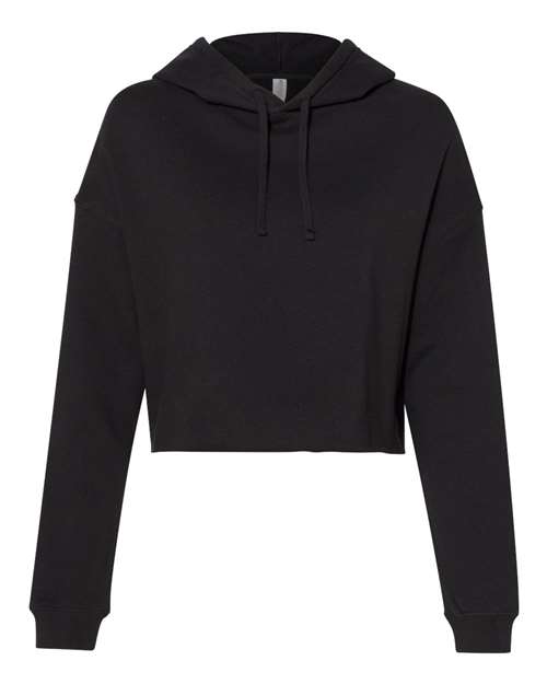 Customized Ladies Independent Trading Co. Lightweight Crop Hooded Sweatshirt AFX64CRP