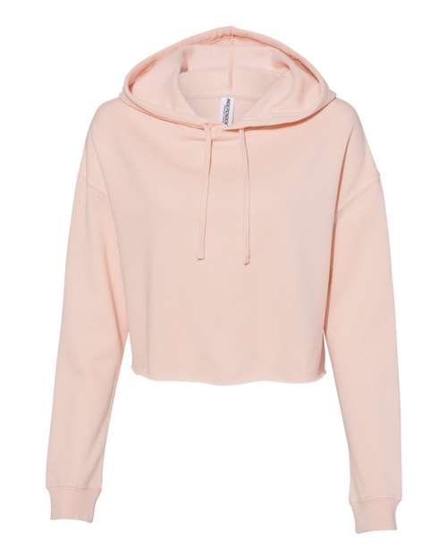 Customized Ladies Independent Trading Co. Lightweight Crop Hooded Sweatshirt AFX64CRP