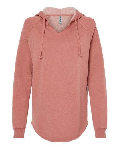 Customized Ladies Independent Trading Co. Lightweight California Wave Wash Hooded Sweatshirt PRM2500