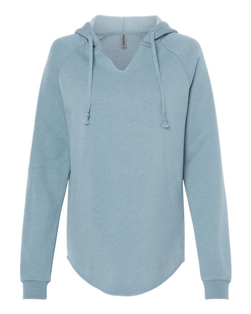 Customized Ladies Independent Trading Co. Lightweight California Wave Wash Hooded Sweatshirt PRM2500
