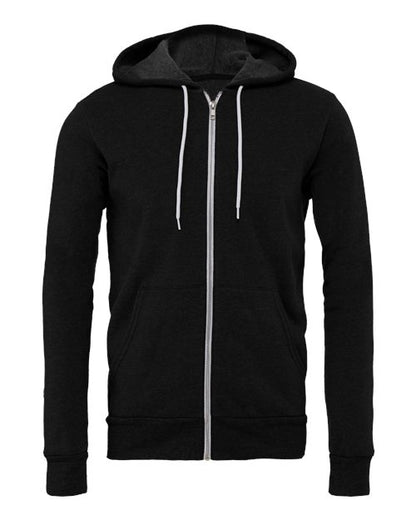 Customized BELLA + CANVAS Sponge Fleece Full-Zip Hoodie Sweatshirt 3739