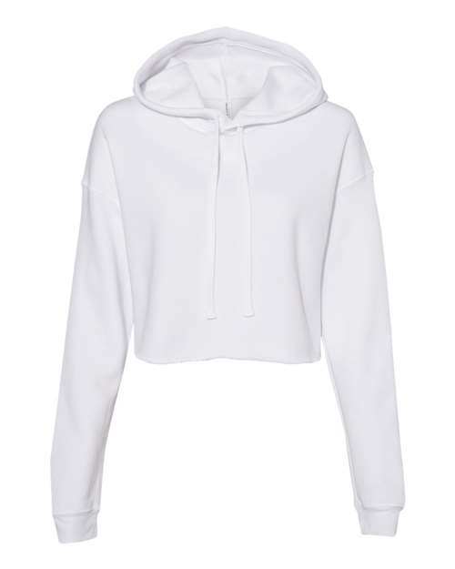 Customized Ladies BELLA + CANVAS Crop Fleece Hoodie Sweatshirt 7502