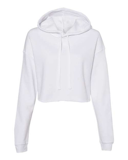 Customized Ladies BELLA + CANVAS Crop Fleece Hoodie Sweatshirt 7502
