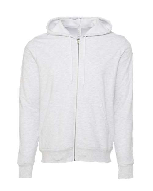 Customized BELLA + CANVAS Sponge Fleece Full-Zip Hoodie Sweatshirt 3739