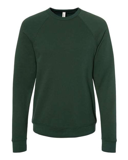 Customized BELLA + CANVAS Sponge Fleece Raglan Crewneck Sweatshirt 3901