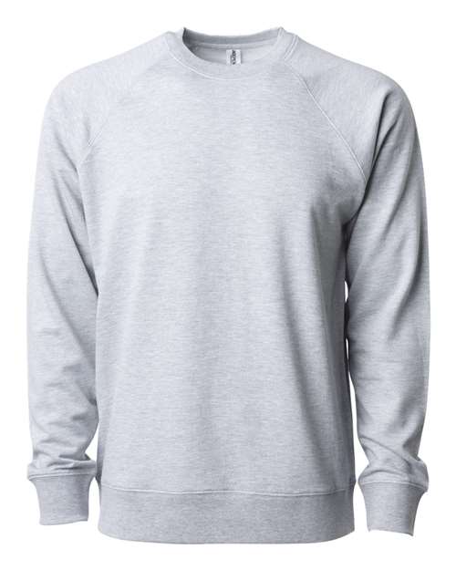 Customized Independent Trading Co. Icon Lightweight Loopback Terry Crewneck Sweatshirt SS1000C