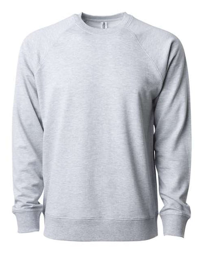 Customized Independent Trading Co. Icon Lightweight Loopback Terry Crewneck Sweatshirt SS1000C