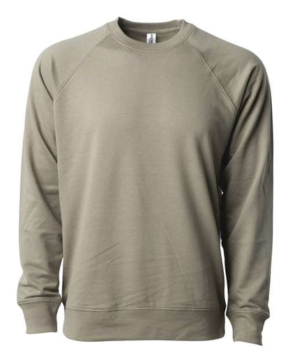 Customized Independent Trading Co. Icon Lightweight Loopback Terry Crewneck Sweatshirt SS1000C