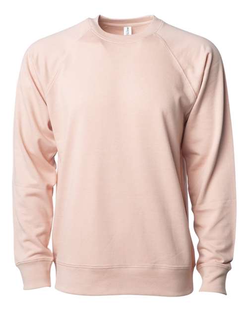 Customized Independent Trading Co. Icon Lightweight Loopback Terry Crewneck Sweatshirt SS1000C