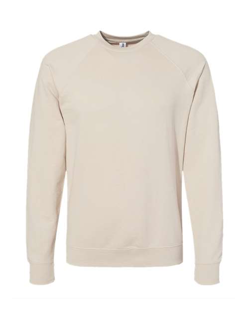 Customized Independent Trading Co. Icon Lightweight Loopback Terry Crewneck Sweatshirt SS1000C