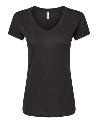 Customized Ladies M&O Deluxe Blend V-Neck T-Shirt 3542