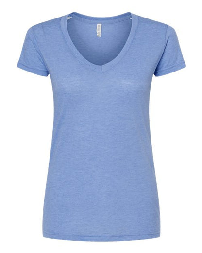 Customized Ladies M&O Deluxe Blend V-Neck T-Shirt 3542