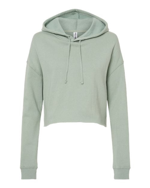 Customized Ladies Independent Trading Co. Lightweight Crop Hooded Sweatshirt AFX64CRP