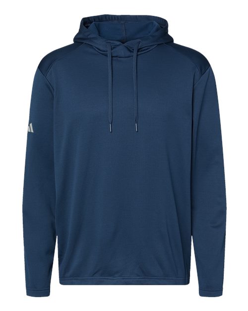 Customized Adidas Textured Mixed Media Midweight Hooded Sweatshirt A530