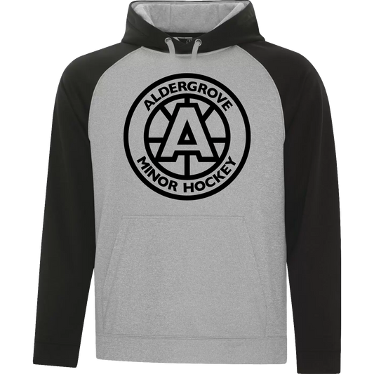 AMHA Grey & Black Two-Tone Hoodie