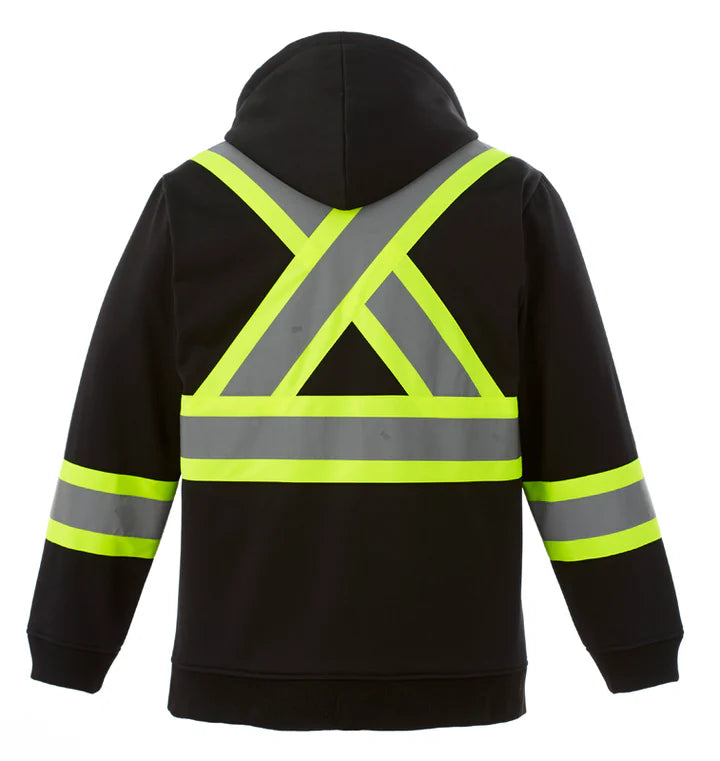 Customized CX2 Hi-Vis Freedom - Hi-Vis Full Zip Hooded Sweatshirt