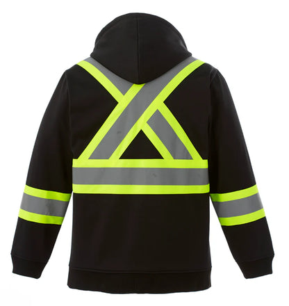 Customized CX2 Hi-Vis Freedom - Hi-Vis Full Zip Hooded Sweatshirt