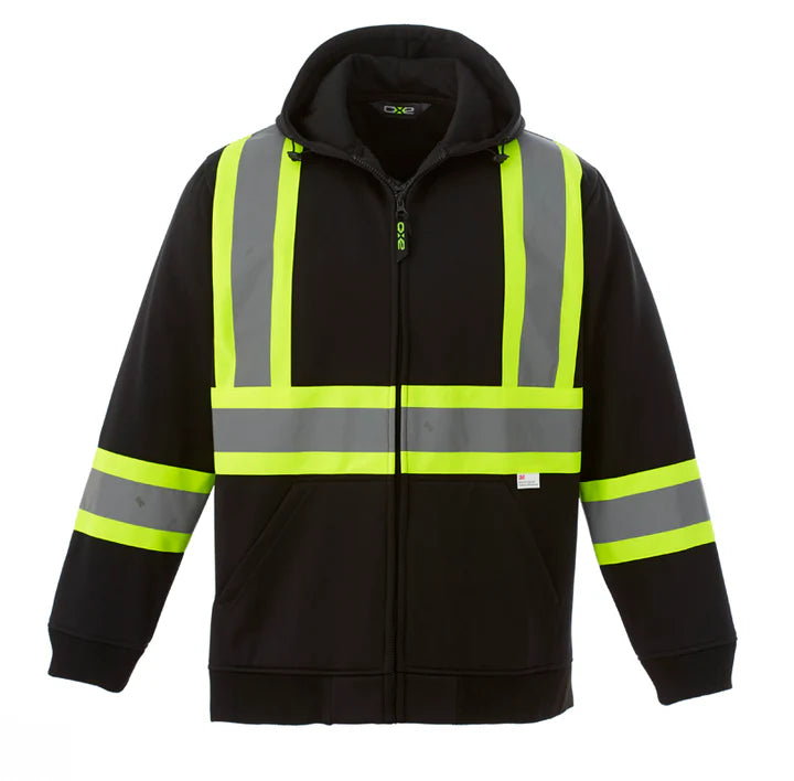 Customized CX2 Hi-Vis Freedom - Hi-Vis Full Zip Hooded Sweatshirt