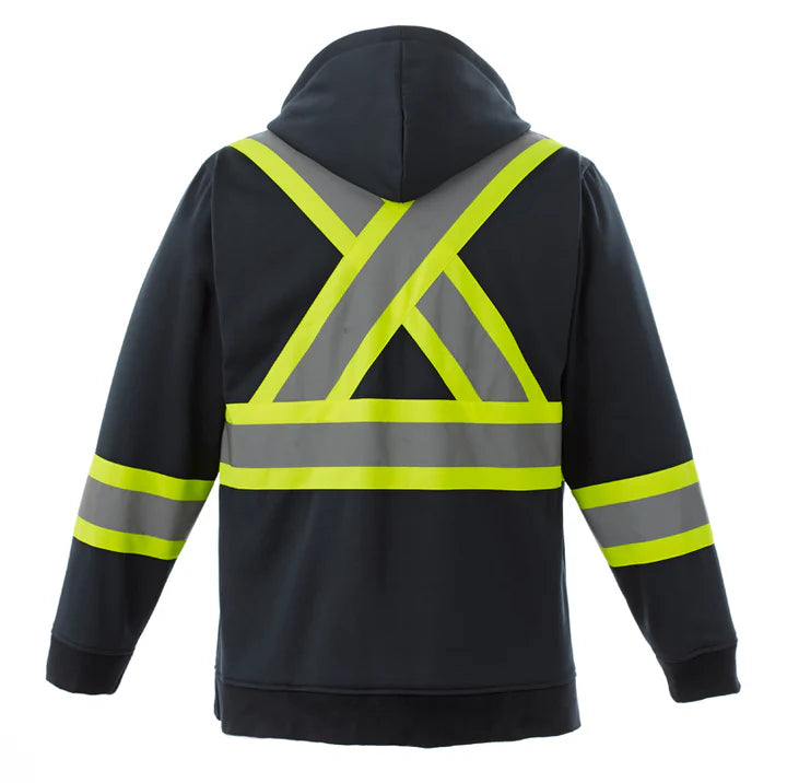 Customized CX2 Hi-Vis Freedom - Hi-Vis Full Zip Hooded Sweatshirt