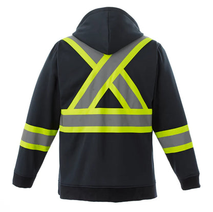 Customized CX2 Hi-Vis Freedom - Hi-Vis Full Zip Hooded Sweatshirt