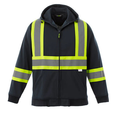 Customized CX2 Hi-Vis Freedom - Hi-Vis Full Zip Hooded Sweatshirt