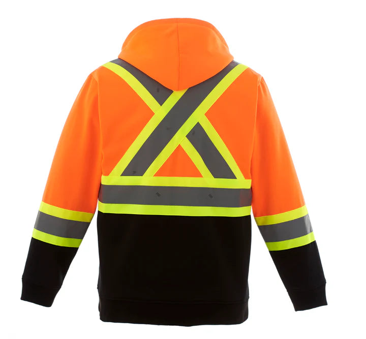 Customized CX2 Hi-Vis Freedom - Hi-Vis Full Zip Hooded Sweatshirt