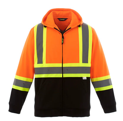 Customized CX2 Hi-Vis Freedom - Hi-Vis Full Zip Hooded Sweatshirt