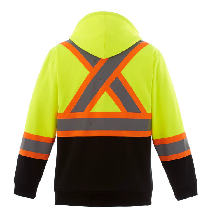 Customized CX2 Hi-Vis Freedom - Hi-Vis Full Zip Hooded Sweatshirt