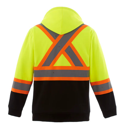 Customized CX2 Hi-Vis Freedom - Hi-Vis Full Zip Hooded Sweatshirt
