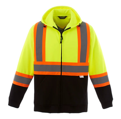 Customized CX2 Hi-Vis Freedom - Hi-Vis Full Zip Hooded Sweatshirt
