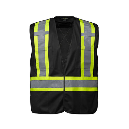 Customized CX2 Hi-Vis Vanguard - Tricot Hi-Vis 5 Point Tear-Away Vest - Dual Sized