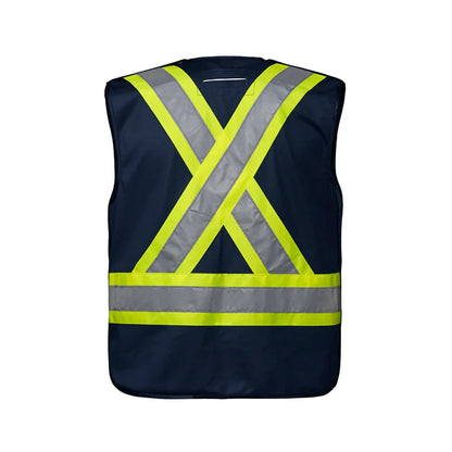 Customized CX2 Hi-Vis Vanguard - Tricot Hi-Vis 5 Point Tear-Away Vest - Dual Sized